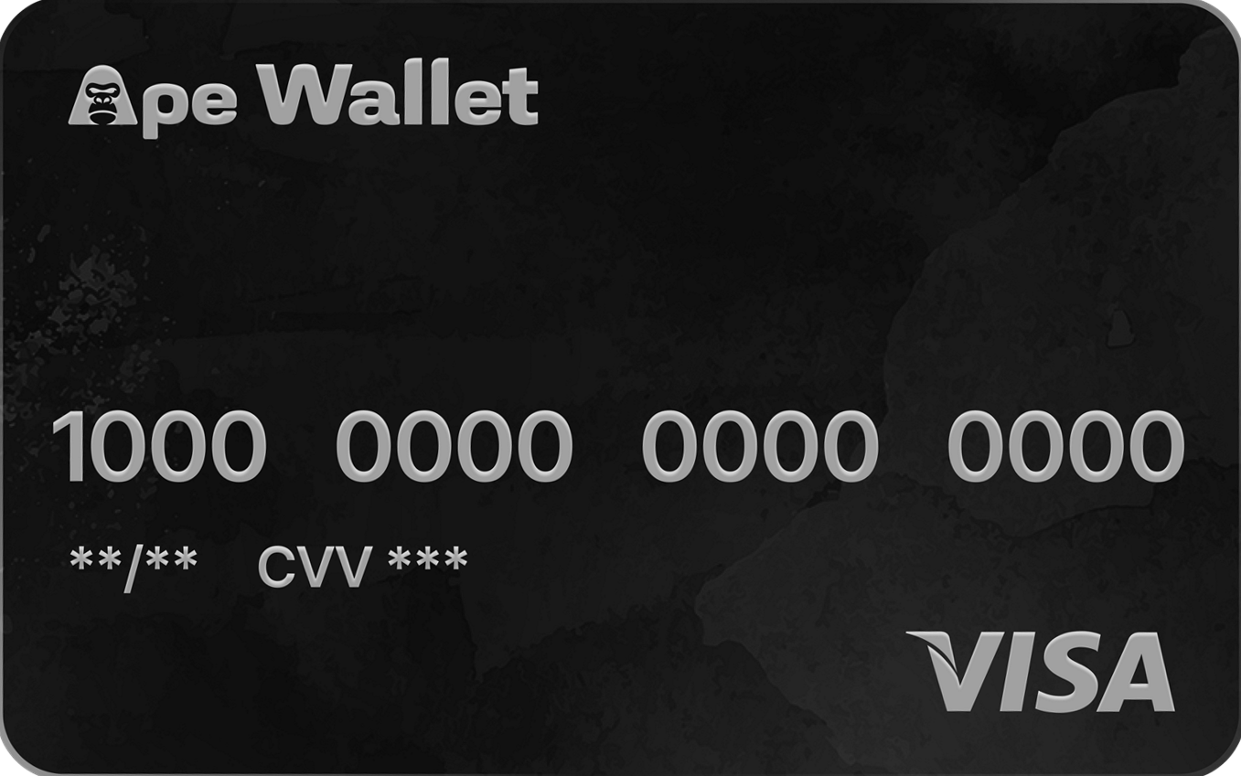 Металлическая карта Ape Wallet Visa